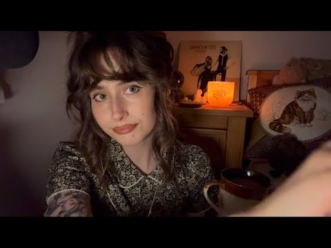 ASMR cozy whisper ramble late at night 🤎🕯️