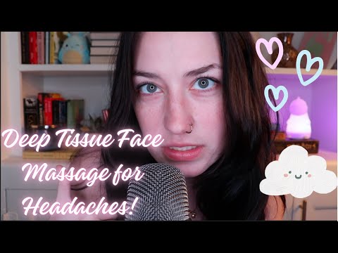 Deep Tissue Face Massage ASMR for Headache Relief!!