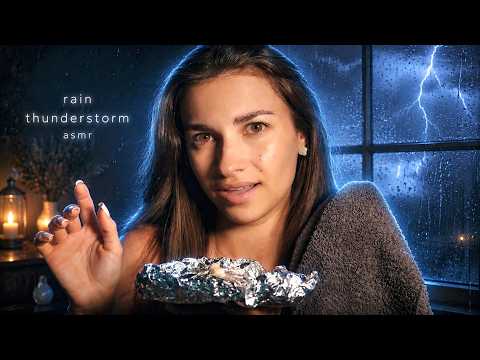 Thunderstorm Asmr & Deep Sleep ⛈️😴 Rain & Relax