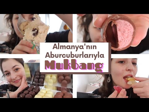 Almanya'daki Atıştırmalıklarla Mukbang 🍪🍫🧁 | ASMR Türkçe #TASCAM