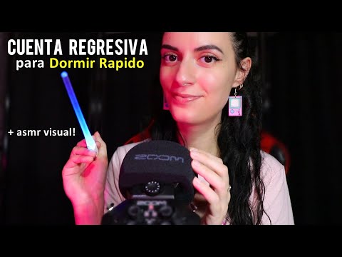 ASMR español CUENTA REGRESIVA cerca del micro y asmr visual❤️ (Luz baja!)