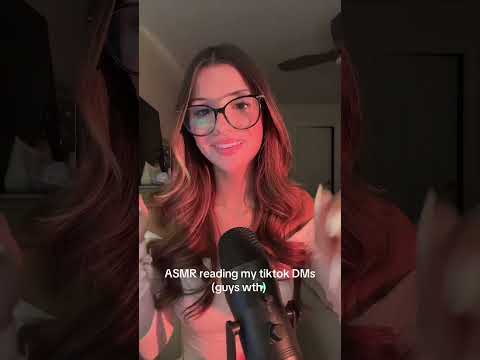 Reading my Tiktok DMs….should  do more of these ? #tingles