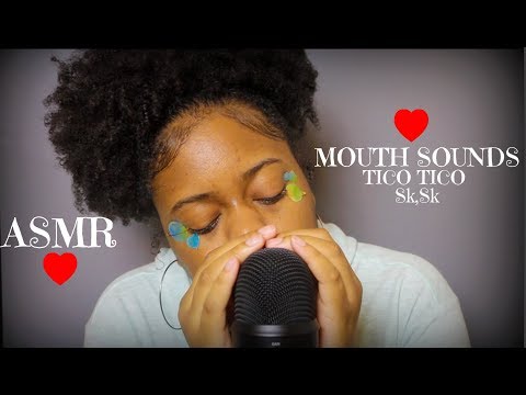 ASMR | *Mouth Sounds* Tongue Clicking, Sk, TicoTico (Close & Deep Ear Tingles)