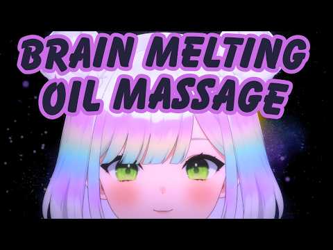 【ASMR】brain melting oil massage for sleep🧠🫠 | ear rubs + intense sounds👂⭐️  #3DIO #asmr