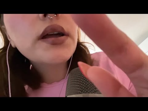 ASMR Spit painting rápido y lento + mouth sounds 