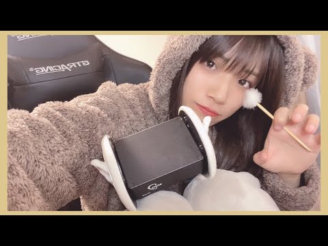 【ASMR】深夜の癒しの耳かき屋さん🐻/耳かき、雑談、炭酸/ Ear Cleaning,relax,wisper