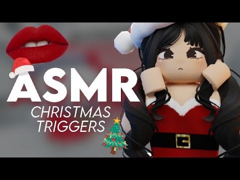 Roblox ASMR ★ Soft Christmas Trigger Words (Mouth Sounds & Gentle Whispers) 💤💗😴