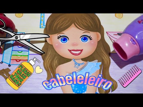 ASMR LUDICO: SALÃO DE BELEZA relaxante (lavagem,hidratação ,corte,tintura)