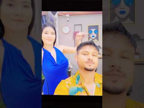 Wonderful Haircut By Barber B’s 😱🇹🇭 #barberb’s #shorts #ladybarber #asmr #haircut