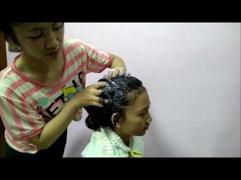 ASMR Intense Relaxing Head Massage with Shampoo by sister - Episode 26