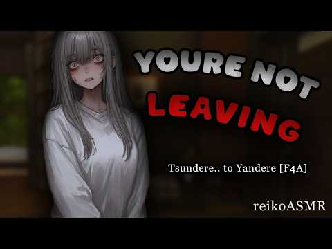 Tsundere Roommate.. Is a Yandere?! [F4A] [ASMR]