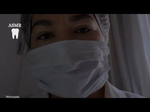 ASMR - 🦷 Uma Dentista Cuida Do Teu Dente Com Muitos Toques Na Tela🔧