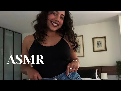 ASMR jean fabric scratching 💜