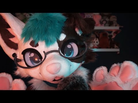 [Furry ASMR] Brushing and squishing the mic with my paws (and a few affirmations)