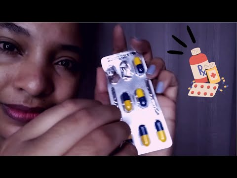 ASMR CUIDANDO DO SEU MACHUCADO NA TESTA [curativo e medicamentos]