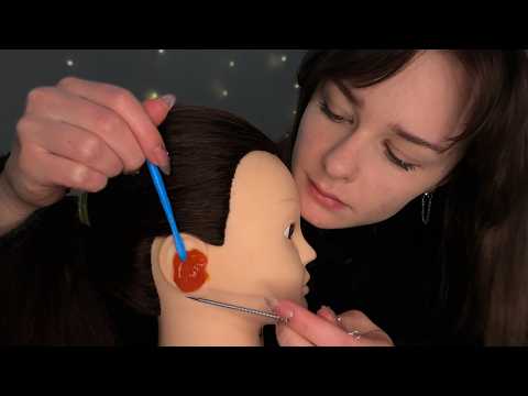 Ear Cleaning [ASMR] Scratching, Tracing, Massage