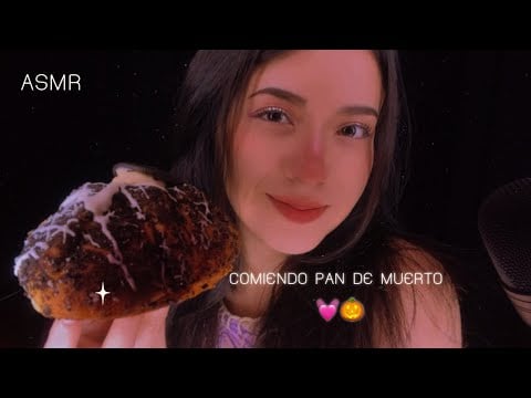 Comiendo pan de muerto 🎃💀¡¿SALE MAL🤢?! Andrea ASMR 🦋