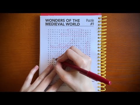 Word Search ASMR | Soft Spoken