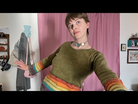 ASMR Second Hand Clothing Haul + Try on (soft spoken)