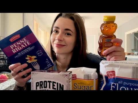 ASMR GROCERY SHOPPING HAUL 🛒