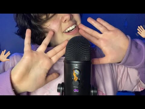 [ASMR]🖐🏼Movendo e fazendo sons de mão e de boca 360º pra você dormir🥴