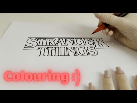 ASMR Stranger Things Colouring :)