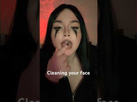 Cleaning dust off your face