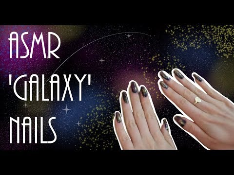 ASMR 'Galaxy' Nails (Close-up Whispering and Soft Speaking)