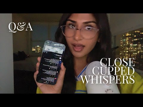 asmr up close cupped breathy whispers ☕️🍂 | finally doing a Q&A video get to know me