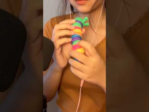 Relaxing rainbow slug fidget 🐛 #asmr #short