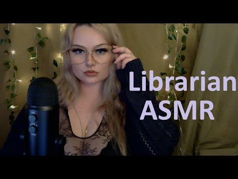 Librarian ASMR, Shushing, Brushing, Book Tapping, Roleplay
