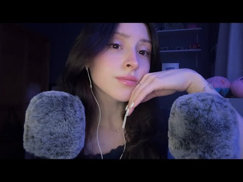 ASMR Fluffy Mics & Whispers & Sounds  ☁️₊˚⊹☁️