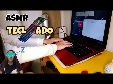 *ASMR* Durma em segundos com- Sons de TECLADO| Sussurros e Voz Suave