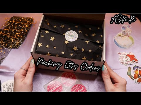 ASMR | Packing Etsy Orders✨📦(Lots of Crinkles)