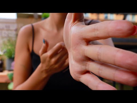 ASMR Slow Hand Movements No Talking | Cosy & Gentle Outdoors Ambience | Sleep Aid