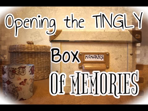 ASMR: Opening the Box of Memories (*relaxing paper sounds, soft spoken*)