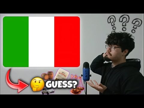ASMR IN ITALIAN 🇮🇹 (Can you guess the word I'm saying?🤔🇮🇹)