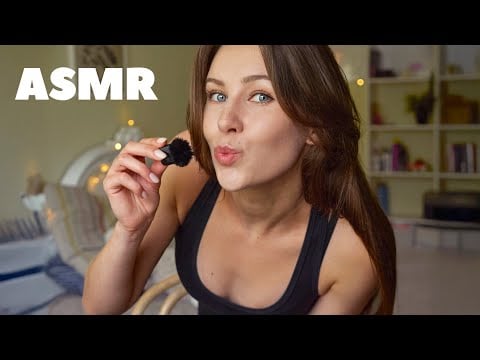 asmr mouth sounds and breathy whispers (hand movements and kisses)