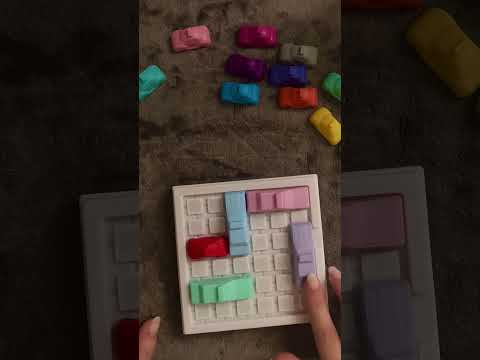 A game of Traffic Jam / Rush hour #asmr #whispers #puzzle #satisfying #asmrvideo #asmrsounds