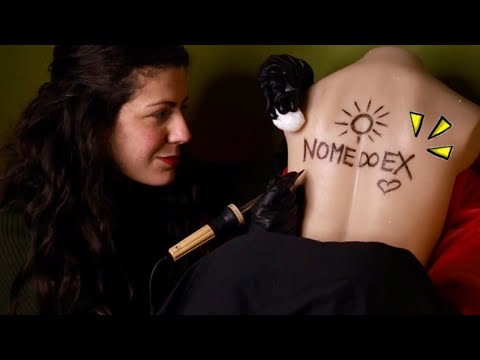 ASMR | REMOÇÃO DE TATUAGEM (com efeito de audio 3D)