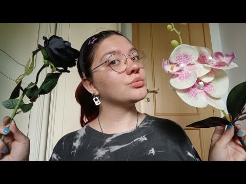 TI FACCIO RILASSARE CON QUESTI FIORI MAGICI (Fake Flowers, Fabric Sounds & more) 😴💜 | ASMR ITA