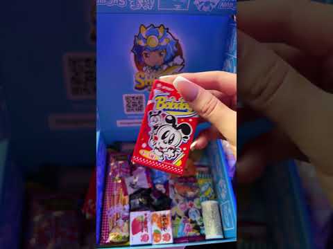 ASMR unboxing Japanese snacks ❤️ #asmr #shorts #japanesecandg