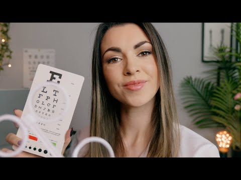 ASMR Eye Exam, Vision Test & Glasses fitting (Light triggers & Measuring You)