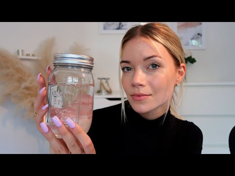 ASMR Mason Jar Sounds - Lid Sounds - Tapping & Water