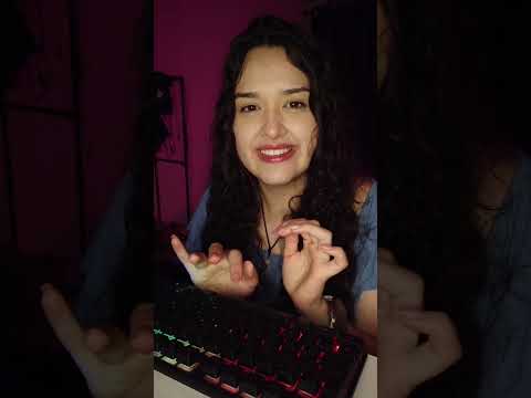 ASMR recepsionista te atendendo #keyboardasmr #asmrteclado #tecladomecánico #asmr