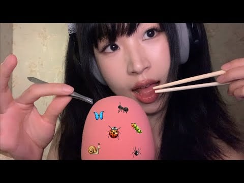 ASMR bugs searching, scratching | foam mic 