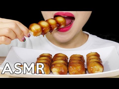 ASMR Mitarashi DANGO *Chewy* Eating Sounds 당고 리얼사운드 먹방