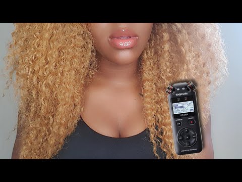 ASMR Tascam Ear Licking, Tongue Fluttering & Mouth Sounds