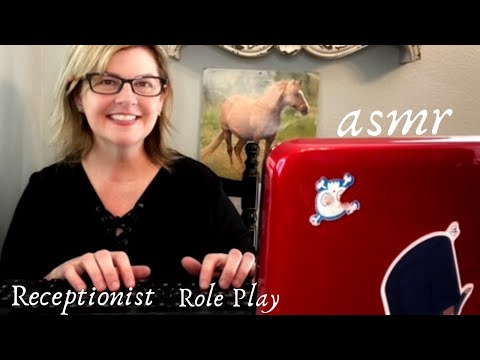 ASMR Receptionist Roleplay 📞✍💻 [Request] 💗