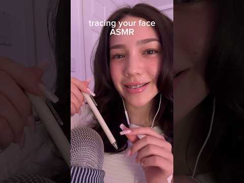 tracing your face ASMR #asmr #tingles #visualtingle #fyp
